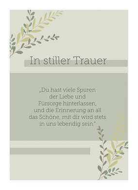 Trauer 