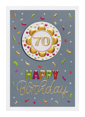 Zahlengeburtstag 70 Prisma 