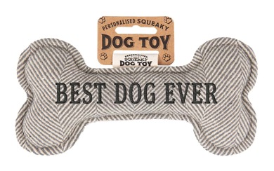 Hundespielzeug Best Dog Ever grau 