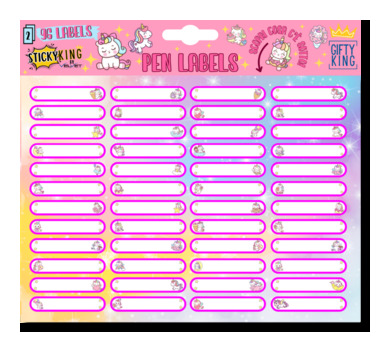 Pen Labels Unicorn 