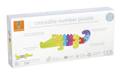 Puzzle de chiffres crocodile 