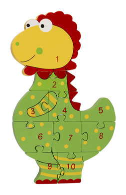 Puzzle de chiffres dinosaure 