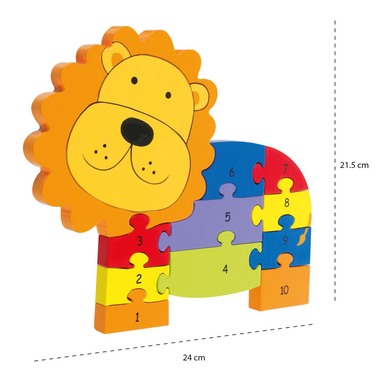 Puzzle de chiffres lion 