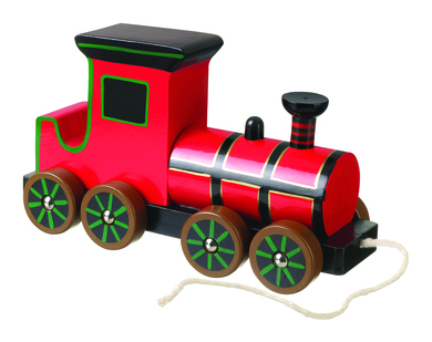 Nachziehspielzeug Dampflokomotive 