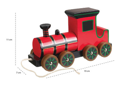 Locomotive à vapeur à roulettes 