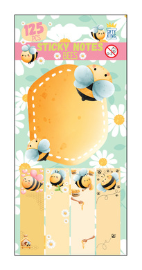 Sticky Note Bees 