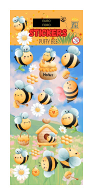 Puffy Glitter Bee 