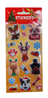 Puffy Xmas Dogs 