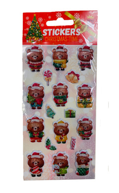 Puffy Xmas Bears 
