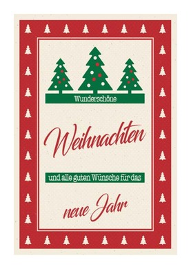 Doppelkarte Weihnachten Kartennummer: W630