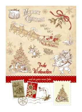 Doppelkarte Weihnachten Kartennummer: W633