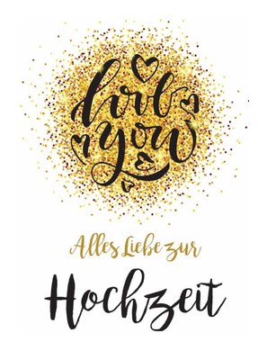 Doppelkarte Hochzeit Kartennummer: H401