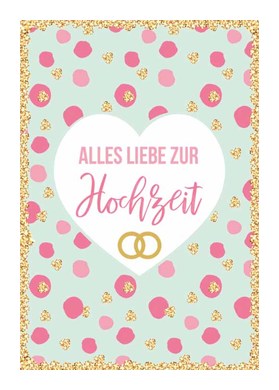 Doppelkarte Hochzeit Kartennummer: H403